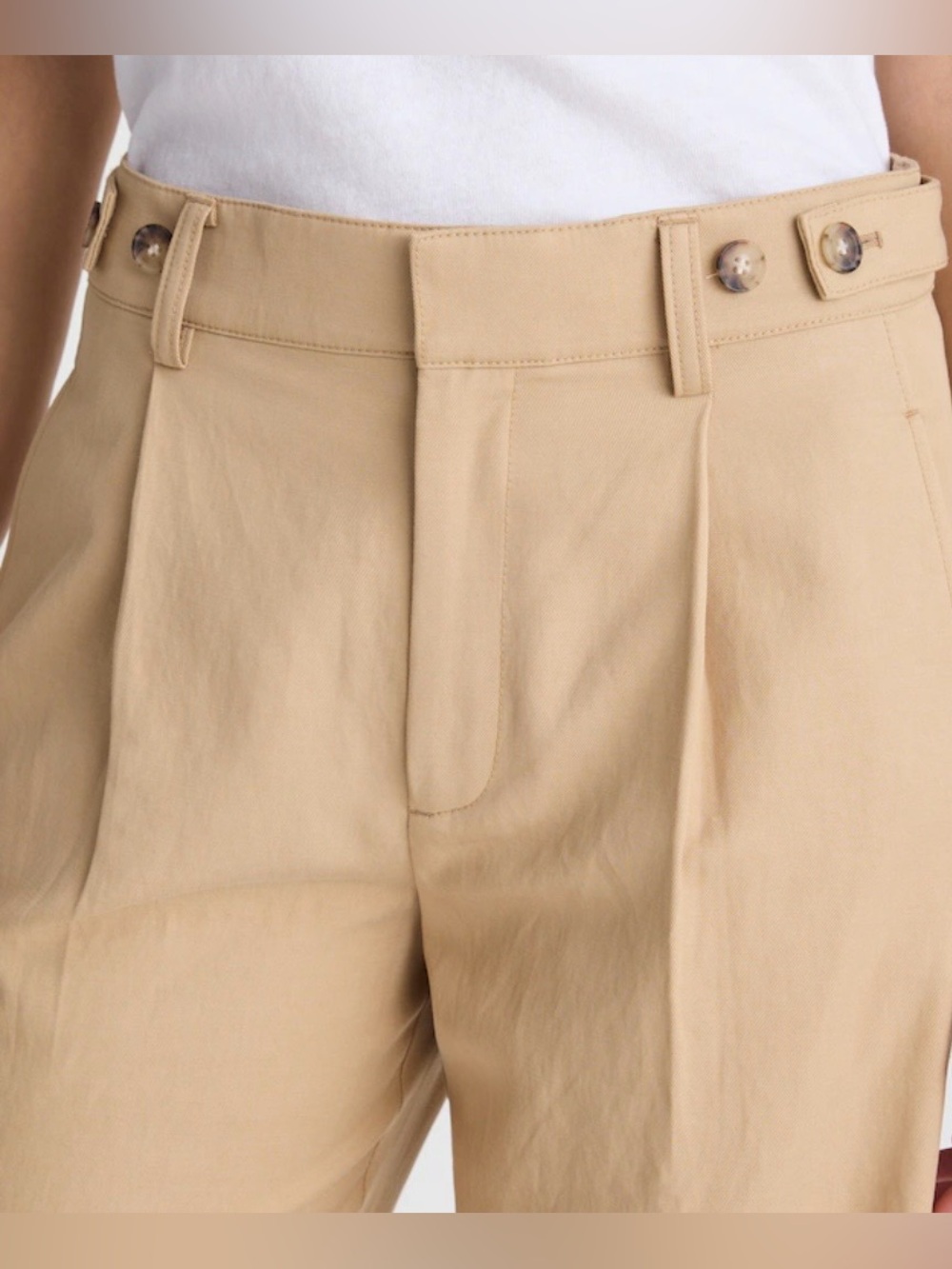 Madewell The Short Barrel Leg Pant in Drapey Twill - Picture 6 of 9